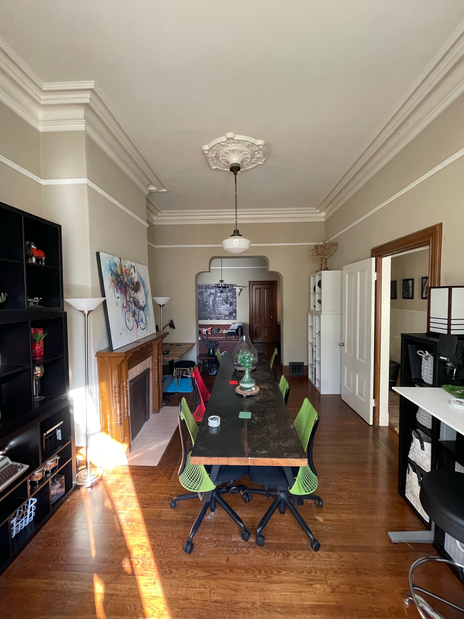 Bay window reading nook